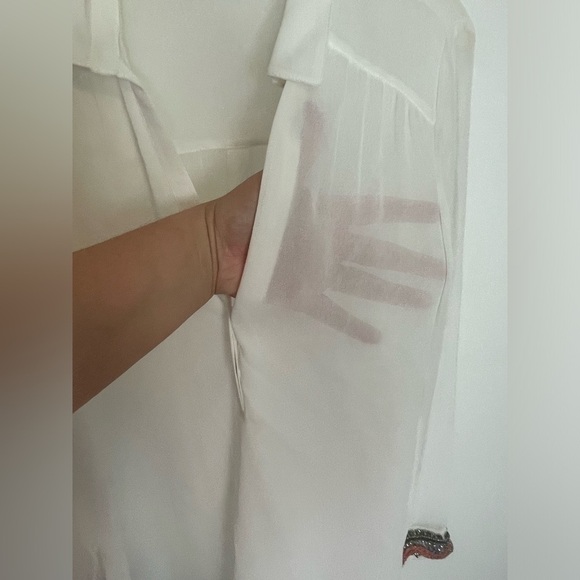 ZARA Rhinestone Blouse Size Small - Picture 4 of 5